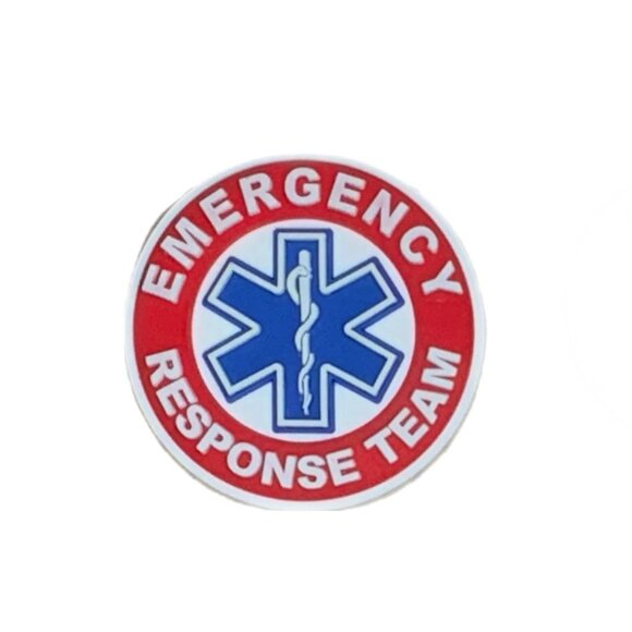 NWOT Emergency Response Team First Responder EMT Nurse Fire Doctor Croc Charm - Picture 1 of 3